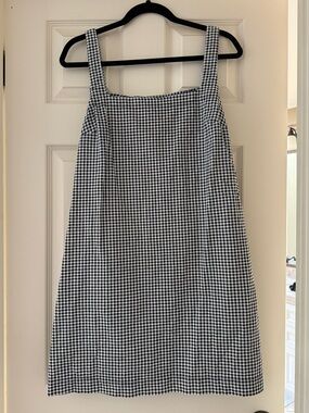 a new day Black and White Gingham Dress